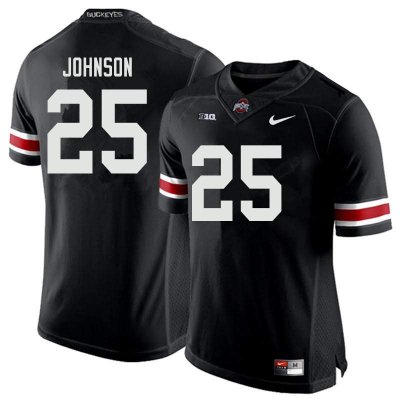 NCAA Ohio State Buckeyes Men's #25 Xavier Johnson Black Nike Football College Jersey XBV6345CK